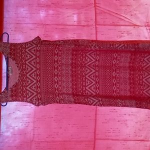 Tribal Print Sleeveless Dress